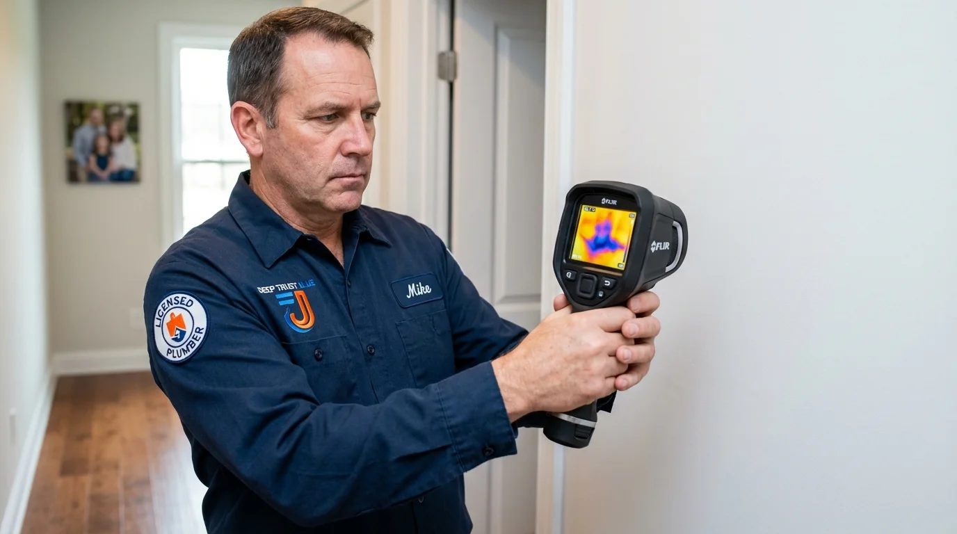 Thermal imaging leak detection by Johns Plumbing LLC in China Grove